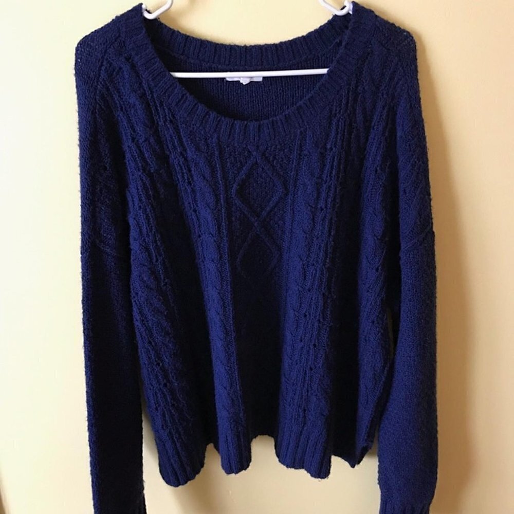 Maurices Navy Blue Sweater Size XL - Picture 2 of 4